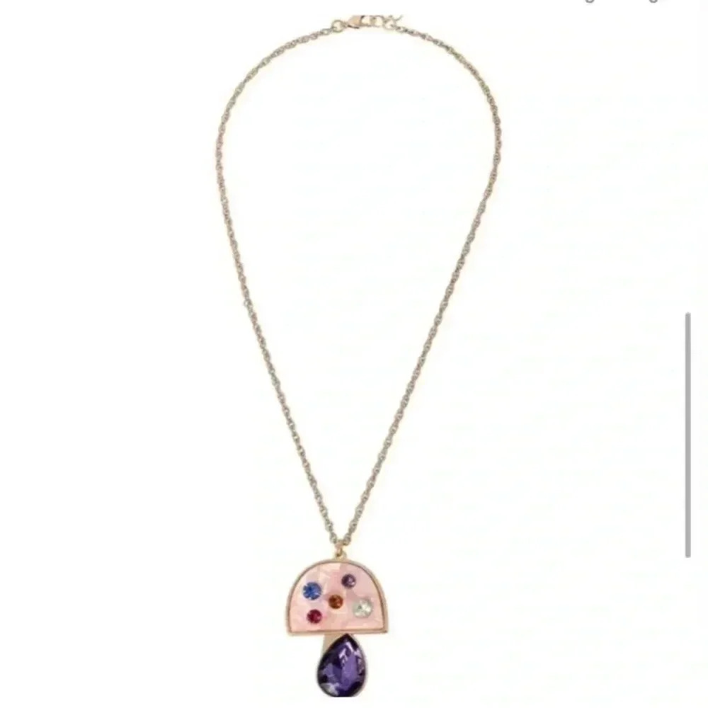 NEW BETSEY JOHNSON MUSHROOM  NECKLACE